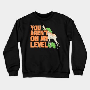 Funny Giraffe Animal Keeper Gift Crewneck Sweatshirt